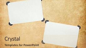  Presentation with page - PPT layouts enhanced with vintage blank page from photoalbum background and a lemonade colored foreground