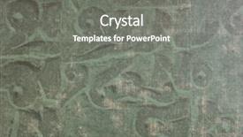  Presentation with vintage book - Slides with vintage book cover with green design for background background and a gray colored foreground