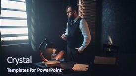  Presentation with writing education female writer - Amazing presentation design having vintage book lamp - bearded writer in glasses smoking backdrop and a wine colored foreground