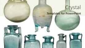  Presentation with bottles - Presentation theme consisting of vintage-bottles-png-isolated background and a soft green colored foreground