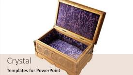  Presentation with jewelery - Presentation enhanced with vintage box for jewelery background and a coral colored foreground