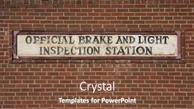  Presentation with light sign - Presentation design consisting of vintage-brake-and-light-inspection background and a tawny brown colored foreground