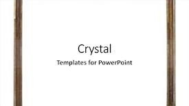  Presentation with frame - Presentation design with vintage brass metal frame isolated background and a white colored foreground