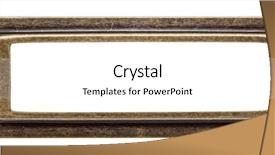  Presentation with frame - Amazing PPT layouts having vintage brass metal frame isolated backdrop and a white colored foreground