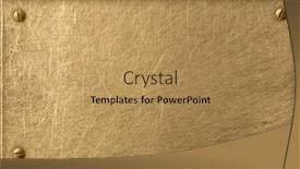  Presentation with plaque - Audience pleasing presentation theme consisting of vintage-brass-metal-plaque backdrop and a coral colored foreground