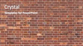  Presentation with red brick wall - PPT theme consisting of block red black - vintage brick wall background and a coral colored foreground