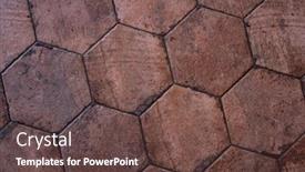  Presentation with tile - PPT theme with vintage-brown-ceramic-tile background and a tawny brown colored foreground