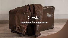  Presentation with brown leather - Slide deck featuring vintage-brown-leather-jacket background and a tawny brown colored foreground