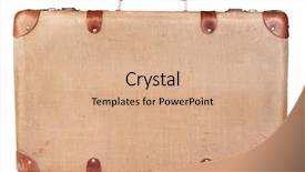  Presentation with suitcase - Beautiful PPT layouts featuring vintage brown suitcase isolated backdrop and a coral colored foreground