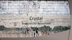  Presentation with texture - Slide deck with vintage building - old wall texture background and a light gray colored foreground