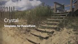  Presentation with sand dunes - Audience pleasing PPT layouts consisting of vintage-camera-effect-sand-dunes backdrop and a tawny brown colored foreground