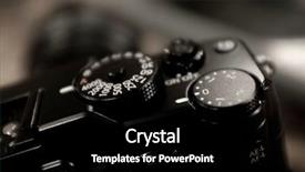  Presentation with speed - Beautiful theme featuring vintage camera shutter speed dial backdrop and a black colored foreground