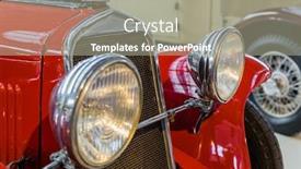  Presentation with vintage car - PPT layouts enhanced with vintage-car-retro-technology-background background and a gray colored foreground