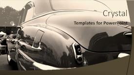  Presentation with vintage car - Cool new presentation design with vintage-car backdrop and a lemonade colored foreground