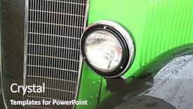  Presentation with hydrogen - Amazing slides having vintage car backdrop and a dark gray colored foreground