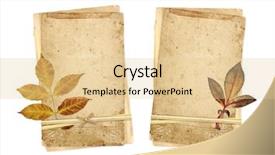  Presentation with dry - Presentation design with vintage cards and dry background and a lemonade colored foreground