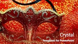  Presentation with carnival - Slides with front of glowing background background and a crimson colored foreground