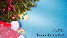  Presentation with vintage christmas - Audience pleasing slide deck consisting of vintage-christmas-background-with-gingerbread backdrop and a light blue colored foreground