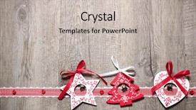  Presentation with vintage christmas - Presentation with vintage christmas decoration on old background and a soft green colored foreground