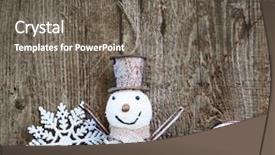  Presentation with vintage christmas - Amazing PPT theme having vintage christmas decorations and cards with copyspace on wooden background backdrop and a gray colored foreground