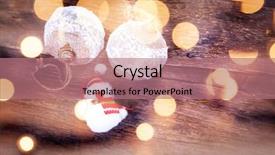  Presentation with vintage christmas - Audience pleasing PPT theme consisting of vintage christmas decorations and cards with copyspace on wooden background backdrop and a coral colored foreground