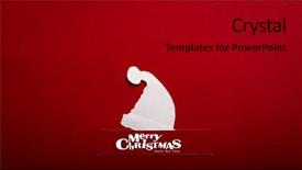  Presentation with vintage pape - PPT theme with vintage christmas postcard with true background and a black colored foreground