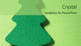  Presentation with vintage christmas - Presentation featuring true paper christmas tree background and a mint green colored foreground