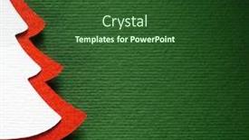  Presentation with vintage christmas - Presentation theme consisting of vintage christmas postcard with true paper christmas tree background and a forest green colored foreground