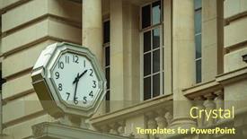  Presentation with vintage clock - Amazing theme having vintage-clock-closeup-view backdrop and a tawny brown colored foreground