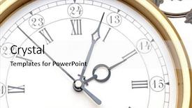  Presentation with vintage clock - Amazing theme having vintage clock on white background backdrop and a white colored foreground