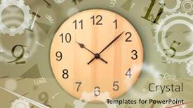  Presentation with vintage clock - Amazing presentation having vintage-clock-with-numbers-comming backdrop and a lemonade colored foreground