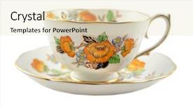  Presentation with tea coffee - Cool new theme with vintage coffee cup backdrop and a lemonade colored foreground