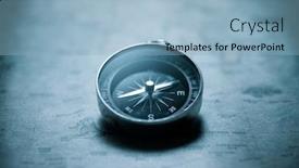  Presentation with compass navigation - Beautiful presentation featuring vintage compass and old navigation map backdrop and a light blue colored foreground