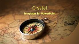  Presentation with compass navigation - Beautiful PPT theme featuring vintage-compass-and-old-navigation backdrop and a tawny brown colored foreground