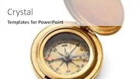  Presentation with vintage compass - Slides enhanced with vintage-compass-isolated-on-white and a  colored foreground