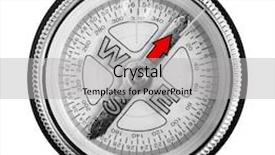  Presentation with vintage compass - Presentation theme having vintage compass on the white background and a light gray colored foreground