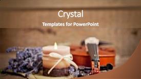  Presentation with lavender - Colorful slide set enhanced with vintage composition with violin and lavender backdrop and a coral colored foreground