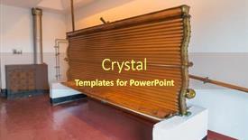  Presentation with brewery - Presentation theme with vintage-copper-equipment-in-brewery background and a tawny brown colored foreground