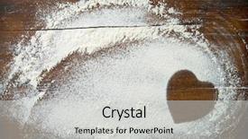  Presentation with culinary - Presentation theme having vintage culinary - baking background with heart shape background and a light gray colored foreground