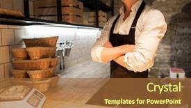  Presentation with baking concept on dark - Slides with vintage culinary - food cooking baking and people background and a red colored foreground