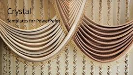  Presentation with curtain - PPT layouts enhanced with old style stage - modern curtain background and a coral colored foreground