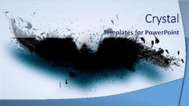  Presentation with black light - PPT layouts featuring vintage doves - abstract image of black wings background and a sky blue colored foreground