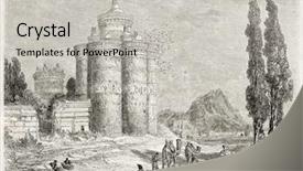  Presentation with iran - Cool new presentation theme with vintage doves - dovecote old illustration isfahan surroundings backdrop and a light gray colored foreground