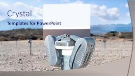  Presentation with vintage theater - PPT theme consisting of vintage-drive-in-theater background and a sky blue colored foreground