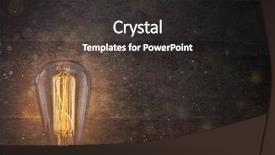  Presentation with dark space - Amazing slide deck having vintage edison light bulb backdrop and a dark gray colored foreground