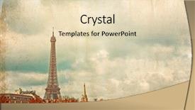  Presentation with eiffel tower - Cool new presentation theme with vintage eiffel tower in paris europe backdrop and a lemonade colored foreground