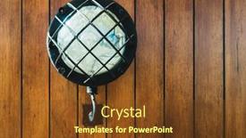  Presentation with wooden lighting - Presentation theme enhanced with vintage-electric-lamp-on-wooden background and a tawny brown colored foreground