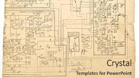  Presentation with schematic - Slides consisting of vintage electronic schematic diagram background and a lemonade colored foreground