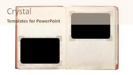  Presentation with scrapbooking - Beautiful presentation design featuring vintage-elements-for-scrapbooking-old backdrop and a cream colored foreground