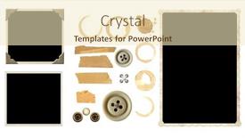  Presentation with scrapbooking - Colorful presentation theme enhanced with vintage-elements-for-scrapbooking-old backdrop and a lemonade colored foreground